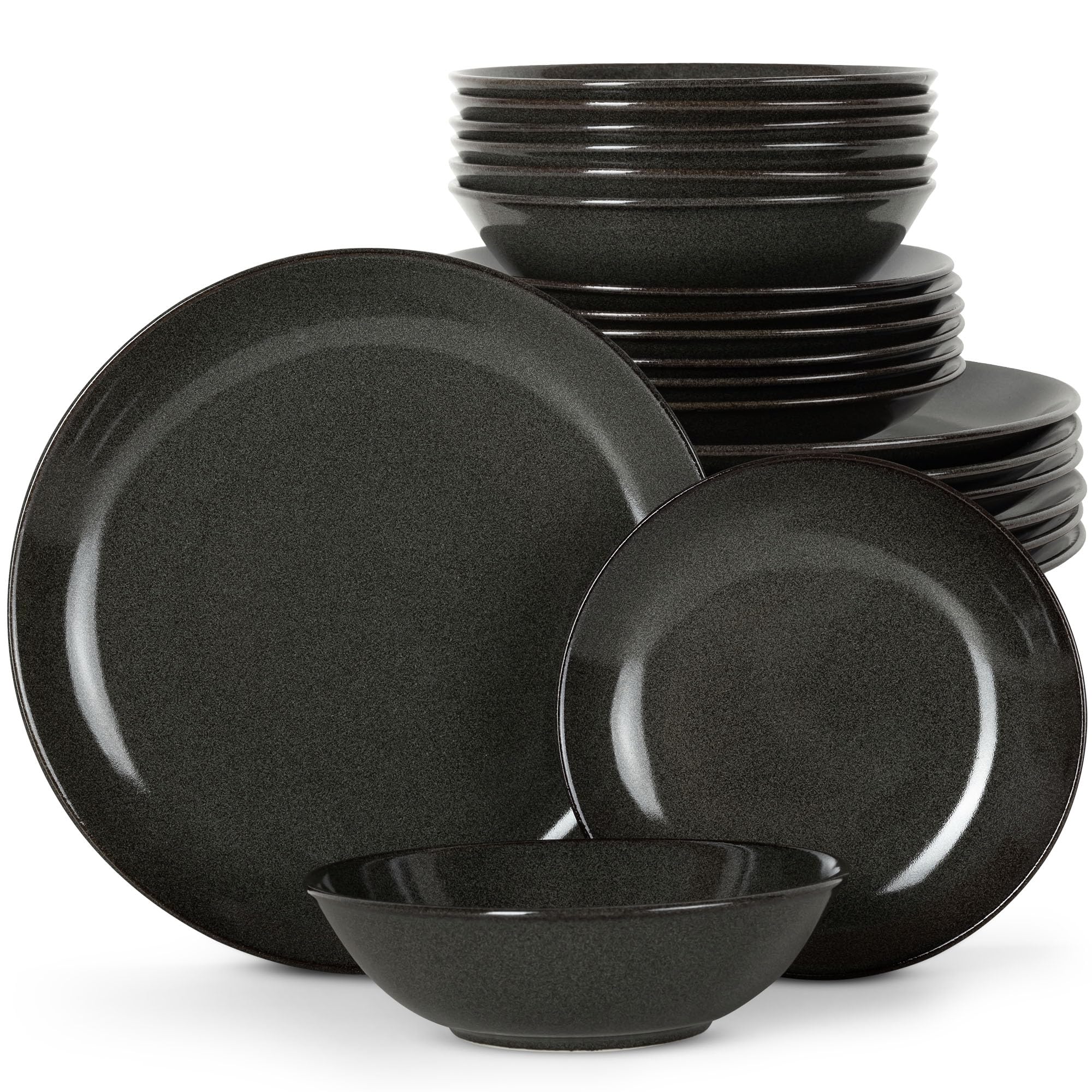 coraku Mino Lightweight Dinner Set, set of 12, onyx black | eBay